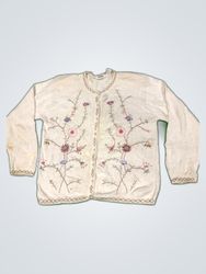 Embroidered Knit Sweater