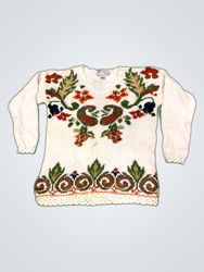 Nuggets Embroidered Knit Sweater