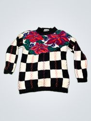 Hang Knitted Floral Sweater