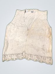 Marguerites Knit Cardigan Vest