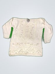 Heirloom Collection Lace Trim Knit Sweater