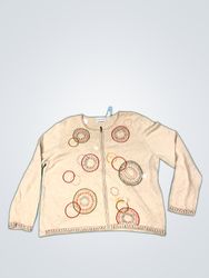 Alfred Dunner Embroidered Cardigan