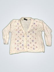 Avami Carte Floral Knit Cardigan