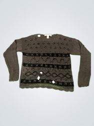 Crystal-Kobe Gray Knit Sweater