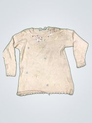 Carolyn Taylor Embroidered Knit Sweater