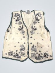 Koret Petites White Knit Vest