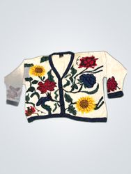 Stefano Basics Floral Knit Cardigan