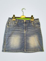 Page Young Denim Mini Skirt