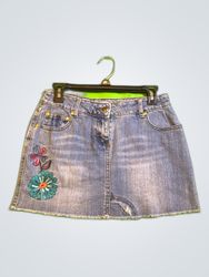 EAM Denim Mini Skirt