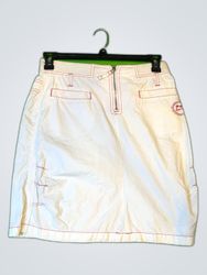 LAMICI White Denim Skirt