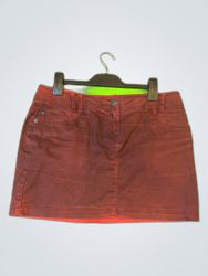 Red Denim Skirt