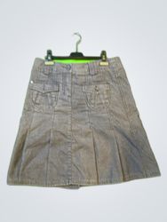 Esprit Corduroy Pleated Mini Skirt