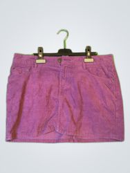 H&M Purple Corduroy Mini Skirt