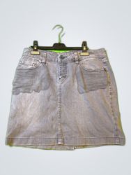 Calvin Klein Gray Denim Skirt