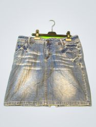 Clef de Sol Denim Mini Skirt