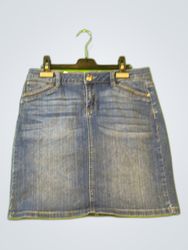 Dorsay Denim Mini Skirt