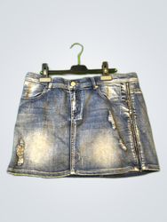 Blind Date Denim Mini Skirt
