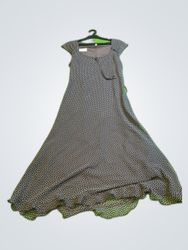 Franco Callegari Black Polka Dot Maxi Dress