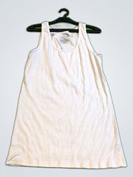 Time Tru White Basic Tank Top