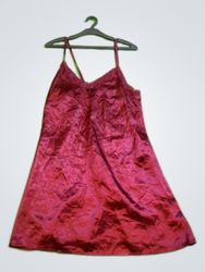 Red Satin Slip Dress