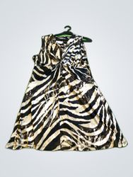 Bonijita Zebra Print Mini Dress