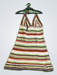 Crochet Halter Neck Dress