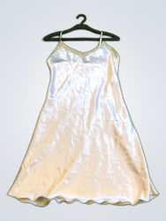 Miss Helen White Satin Slip Dress