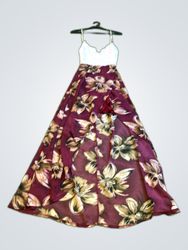 Unbranded Lace Bodice Floral Maxi Dress