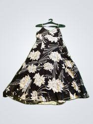 Deeyi Black Floral Maxi Dress