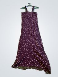Zara Polka Dot Spaghetti Strap Maxi Dress