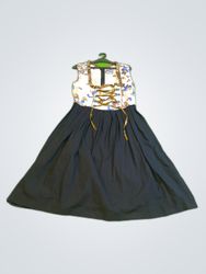 LIFOS Floral Lace-Up Sleeveless Dress