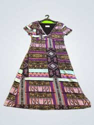 Multicolored Patchwork Dress