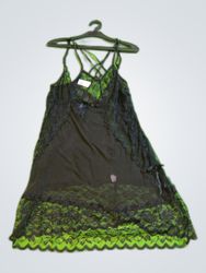 Black Lace Slip Dress