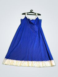 Anne Kalt Blue Lace Trim Slip Dress