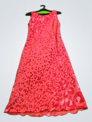 Annaboura Red Leopard Print Maxi Dress