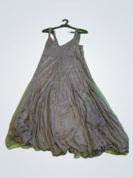 Promod Grey Chiffon Maxi Dress