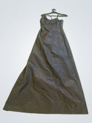 Création Chou Black Satin Maxi Dress