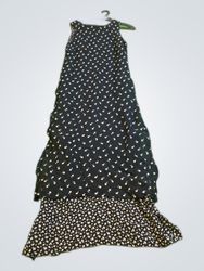 Fabiani Black Floral Print Maxi Dress