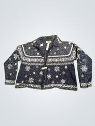Tiarra International Snowflake Knit Cardigan