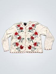 Studio Fa La La Embroidered Christmas Sweater