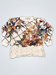 Tiara Floral Knit Sweater