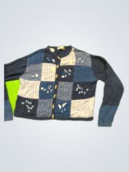 Cabin Creek Patchwork Knit Cardigan