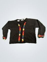 SOSTANZA contemporary apparel Crochet Trim Sweater