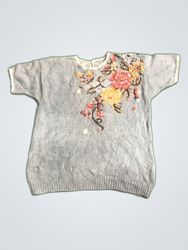 Zara Embroidered Knit Sweater