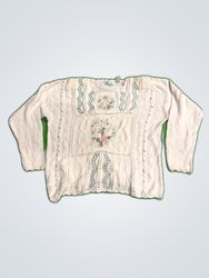 Colleen's Collectables Embroidered Knit Cardigan