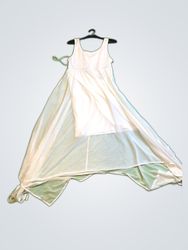 Zara White Chiffon Maxi Dress