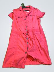 s.Oliver Red Button-Down Shirt Dress
