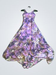 Floral Asymmetrical Hem Dress