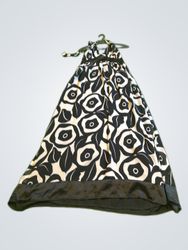 Black and White Printed Maxi Dress