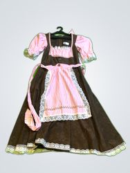 Brown and Pink Dress